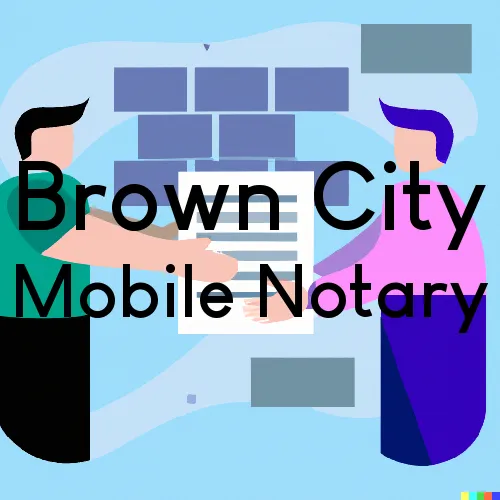 Traveling Notary in Brown City, MI