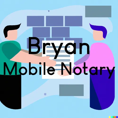 Bryan, TX Mobile Notary and Traveling Signing Services 