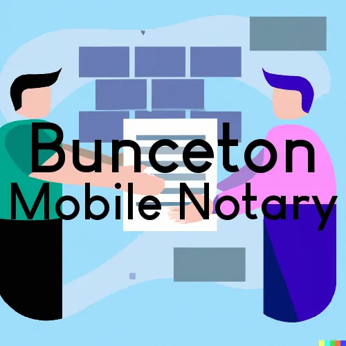 Bunceton, MO Traveling Notary, “Munford Smith & Son Notary“ 