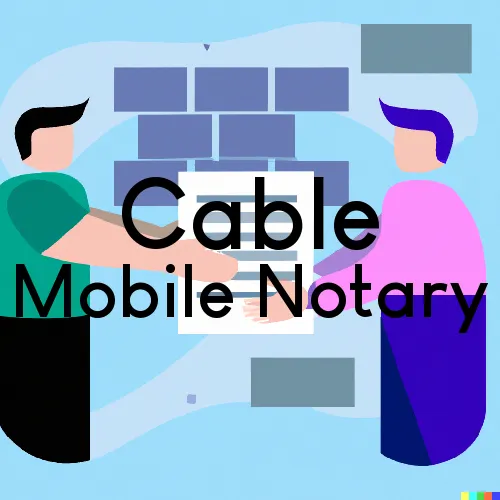 Cable, WI Mobile Notary Signing Agents in zip code area 54821