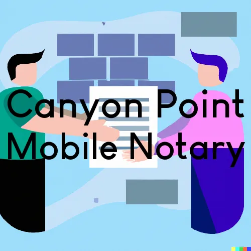 Canyon Point, UT Traveling Notary, “Happy's Signing Services“ 