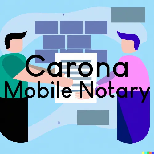 Traveling Notary in Carona, KS