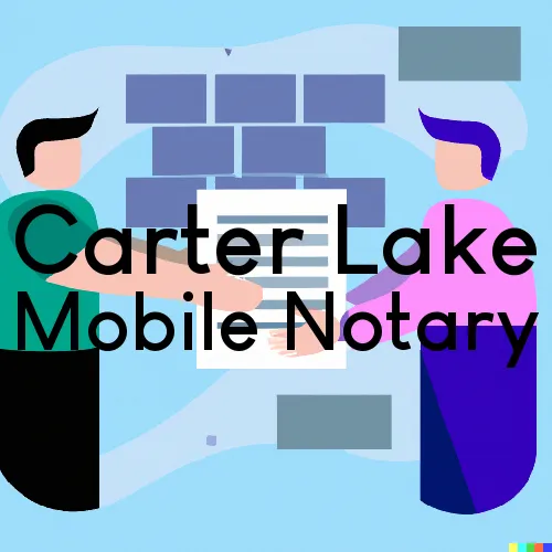 Traveling Notary in Carter Lake, IA