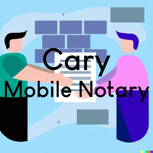 Cary, NC Mobile Notary Signing Agents in zip code area 27519