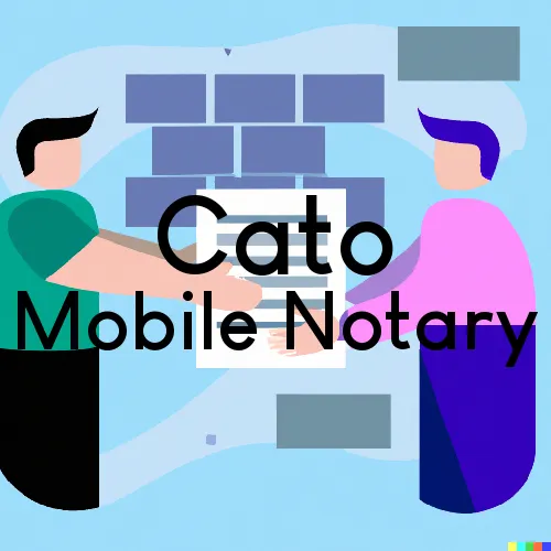 Cato, NY Mobile Notary Signing Agents in zip code area 13033