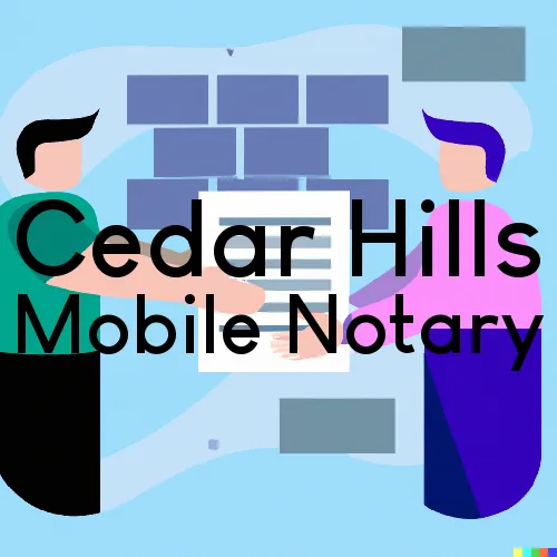 Cedar Hills, UT Mobile Notary Signing Agents in zip code area 84062