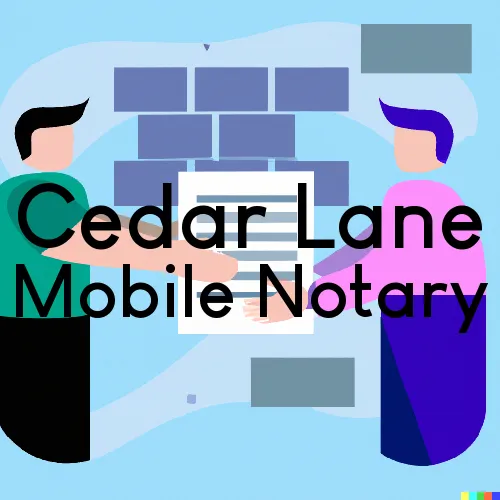 Cedar Lane, TX Traveling Notary Services