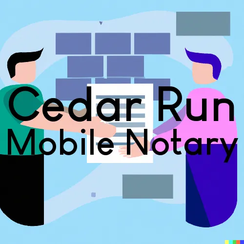 Cedar Run, PA Mobile Notary and Traveling Signing Services 
