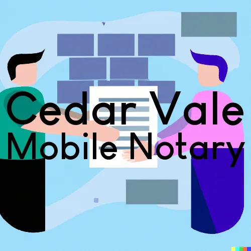 Cedar Vale, KS Traveling Notary Services