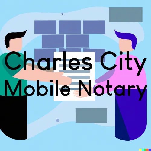 Traveling Notary in Charles City, IA