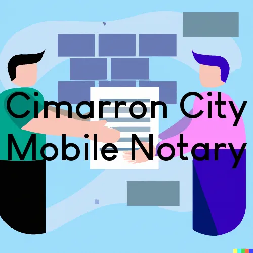 Cimarron City, OK Traveling Notary, “Munford Smith & Son Notary“ 