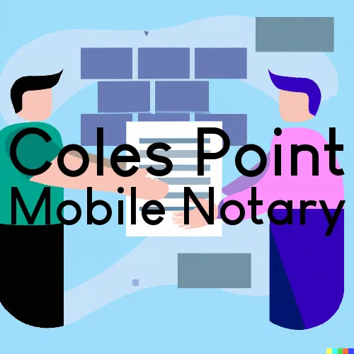 Coles Point, VA Traveling Notary and Signing Agents 