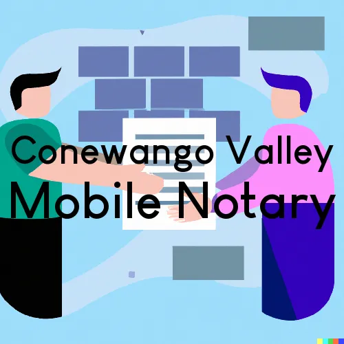 Traveling Notary in Conewango Valley, NY