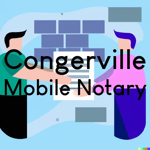 Congerville, IL Mobile Notary and Traveling Signing Services 