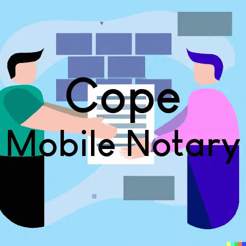 Traveling Notary in Cope, SC