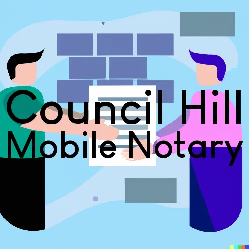 Council Hill, OK Mobile Notary and Signing Agent, “Best Services“ 