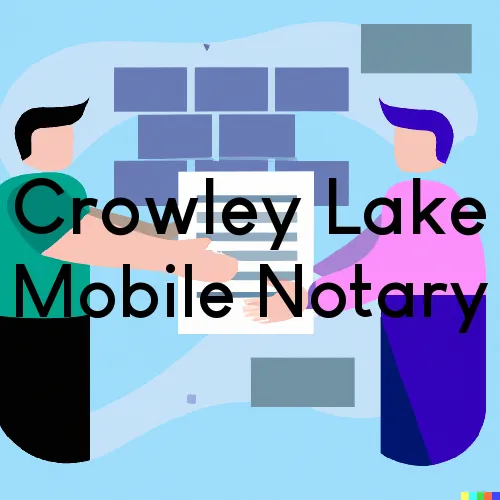 Crowley Lake, CA Traveling Notary, “Happy's Signing Services“ 