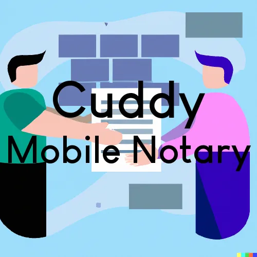 Cuddy, PA Mobile Notary Signing Agents in zip code area 15031