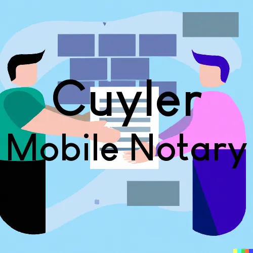 Cuyler, NY Traveling Notary, “Benny's On Time Notary“ 