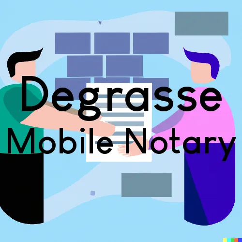 Degrasse, NY Mobile Notary Signing Agents in zip code area 13684