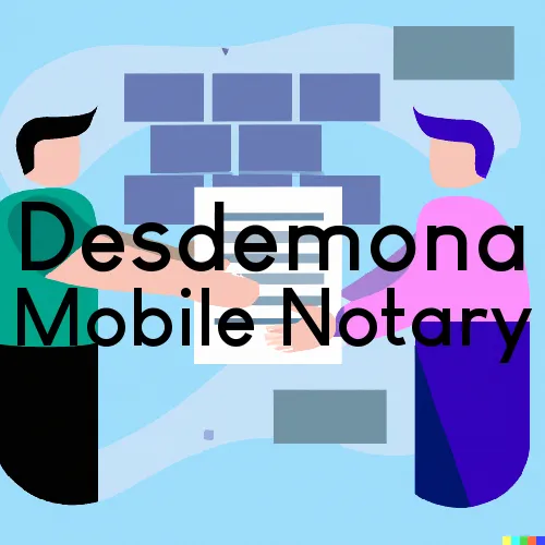 Desdemona, TX Mobile Notary Signing Agents in zip code area 76445