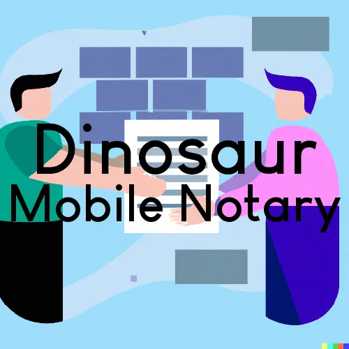 Dinosaur, CO Mobile Notary Signing Agents in zip code area 81633