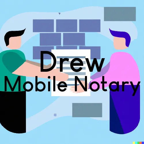 Drew, MS Mobile Notary Signing Agents in zip code area 38737
