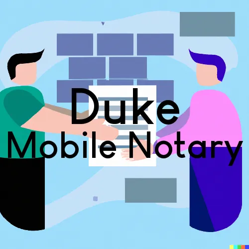 Duke, OK Traveling Notary Services