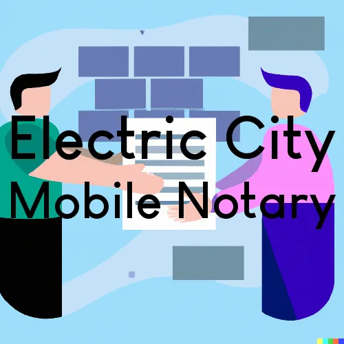 Electric City, WA Mobile Notary and Traveling Signing Services 