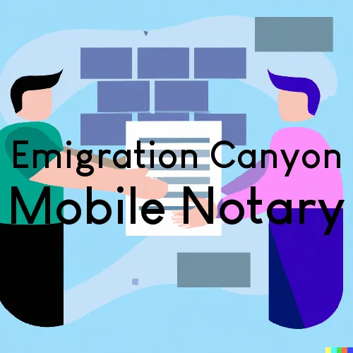 Emigration Canyon, UT Traveling Notary, “Best Services“ 