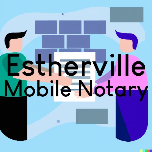 Estherville, IA Mobile Notary Signing Agents in zip code area 51334