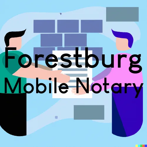 Forestburg, TX Mobile Notary Signing Agents in zip code area 76239