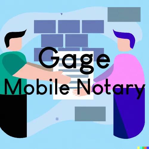 Traveling Notary in Gage, OK
