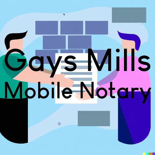 Traveling Notary in Gays Mills, WI