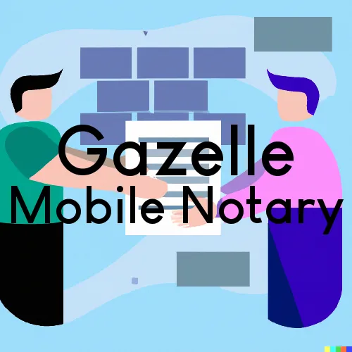 Gazelle, California Online Notary Services