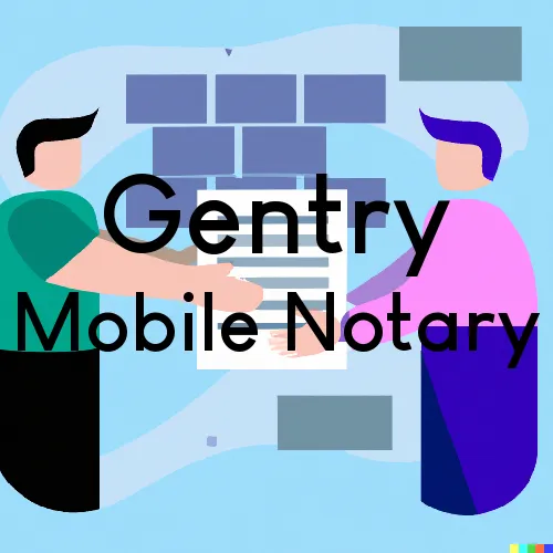 Gentry, AR Mobile Notary Signing Agents in zip code area 72734