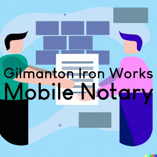 Gilmanton Iron Works, New Hampshire Traveling Notaries