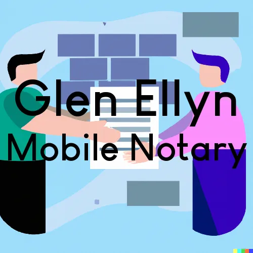 Glen Ellyn, IL Mobile Notary and Traveling Signing Services 