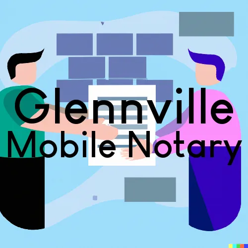 Glennville, CA Mobile Notary and Traveling Signing Services 