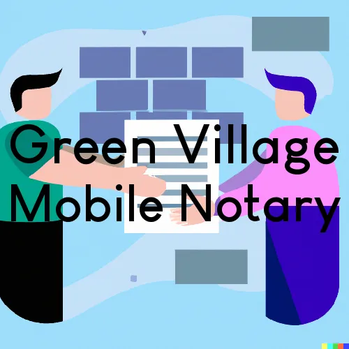 Green Village, NJ Mobile Notary Signing Agents in zip code area 07935
