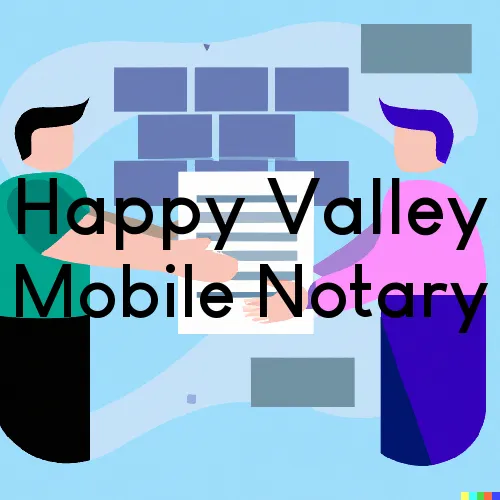 Happy Valley, OR Mobile Notary Signing Agents in zip code area 97086