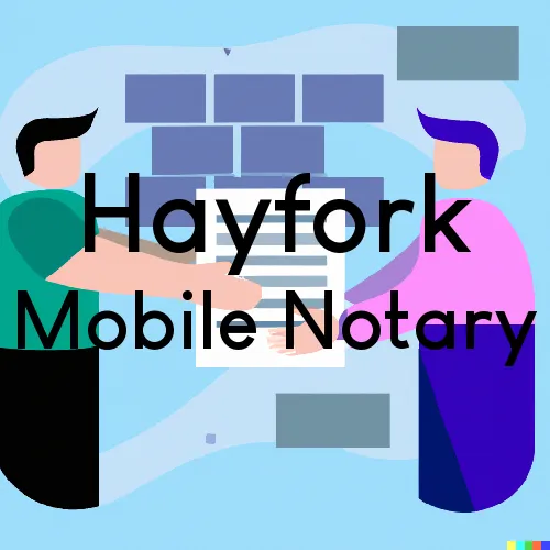 Hayfork, CA Mobile Notary Signing Agents in zip code area 96041
