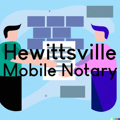 Traveling Notary in Hewittsville, IL