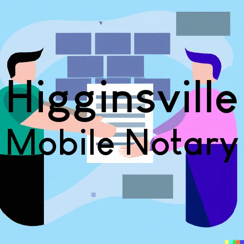 Higginsville, MO Mobile Notary Signing Agents in zip code area 64037