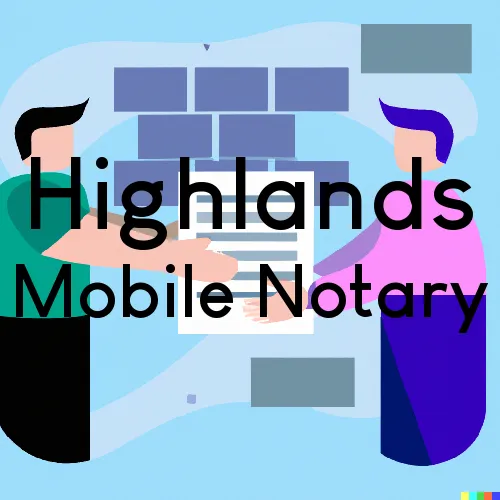 Highlands, NJ Mobile Notary and Traveling Signing Services 