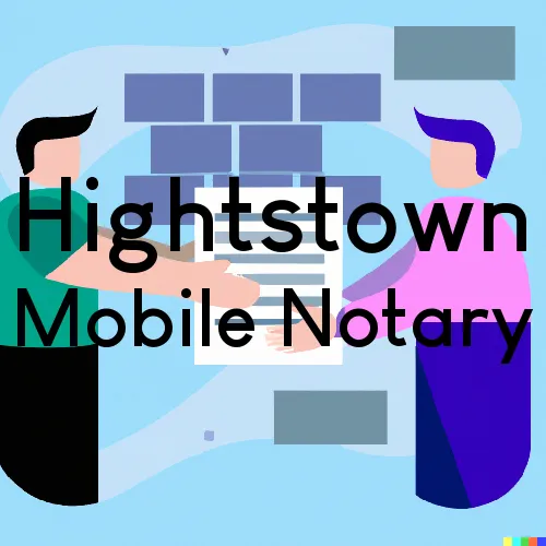 Hightstown, NJ Mobile Notary Signing Agents in zip code area 08520