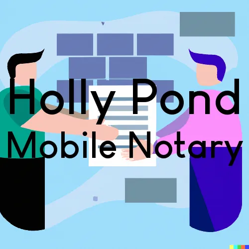 Holly Pond, AL Traveling Notary, “Benny's On Time Notary“ 