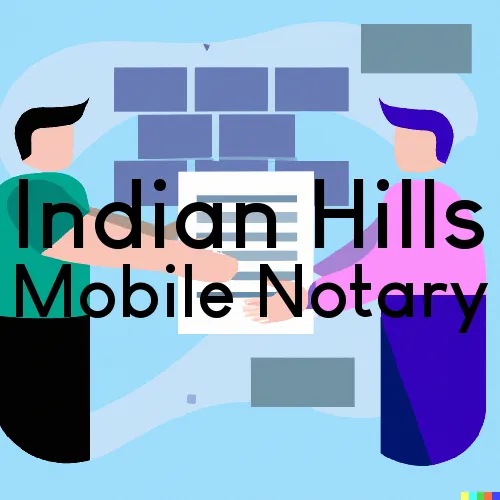 Traveling Notary in Indian Hills, CO
