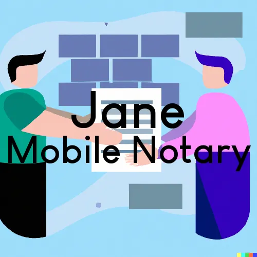 Jane, MO Mobile Notary Signing Agents in zip code area 64856