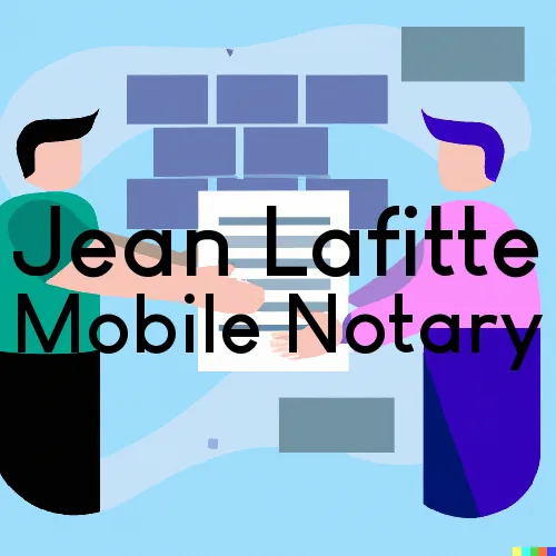 Jean Lafitte, LA Traveling Notary, “Benny's On Time Notary“ 